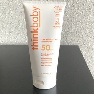 Think baby Zinc Oxide Broad Spectrum UVA/UVB  50+ Sunscreen
